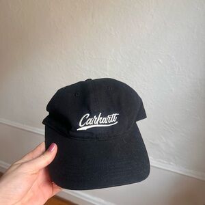 Carhartt Black Script Logo Cap